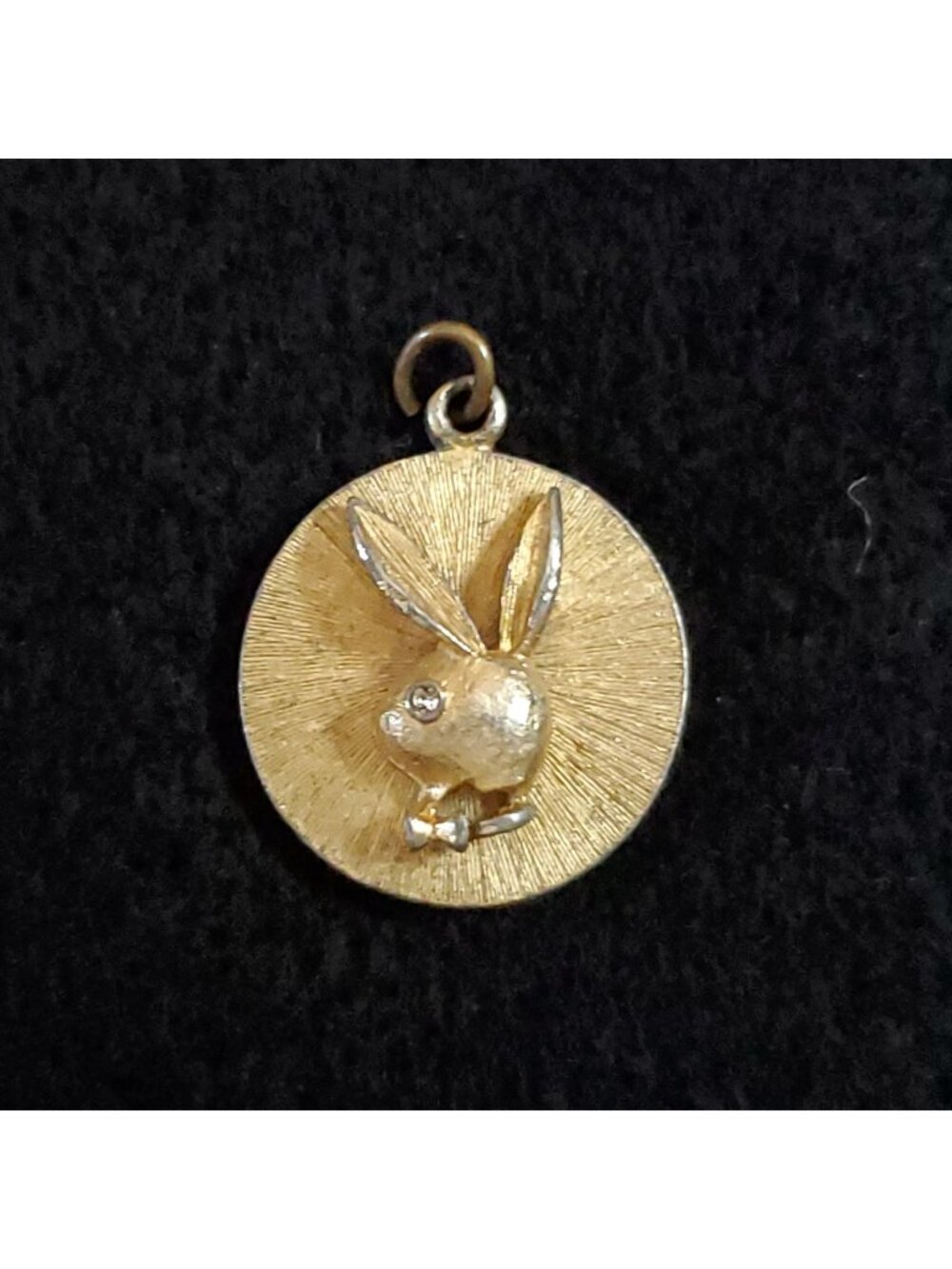 Vintage Playboy Bunny Charm Gold Tone 3/4"